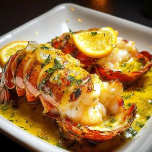 LANGOUSTE À LA BRAISE, SAUCE VIERGE